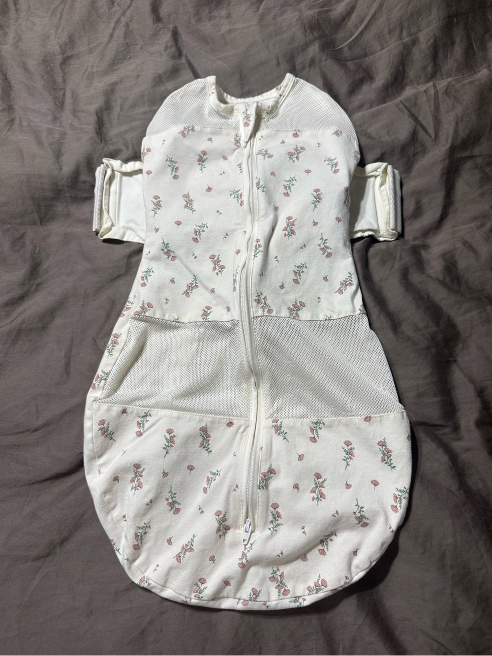 Snoo White Floral Baby Sleeping Bag Swaddle